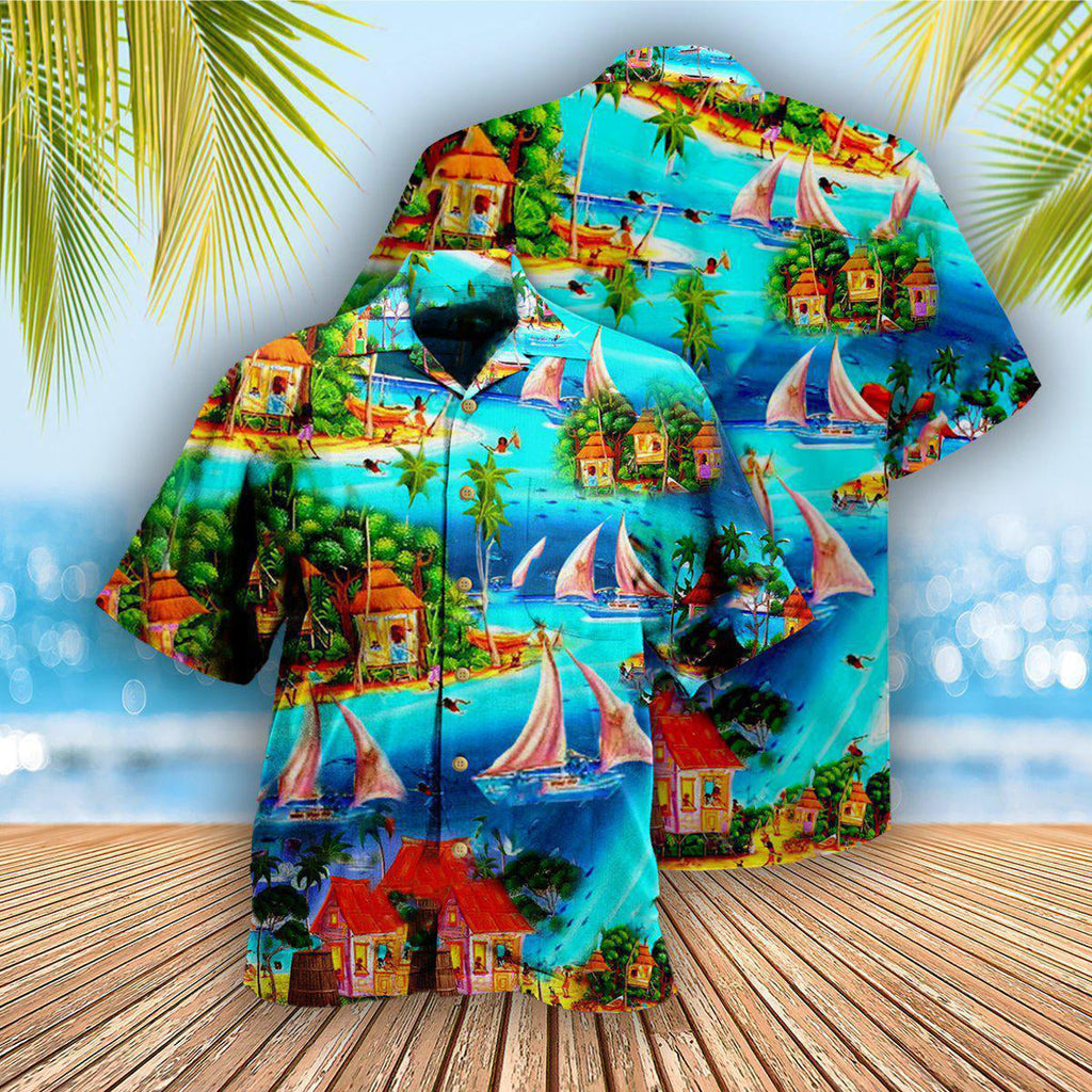 Hawaii Life Is A Beach - Hawaiian Shirt