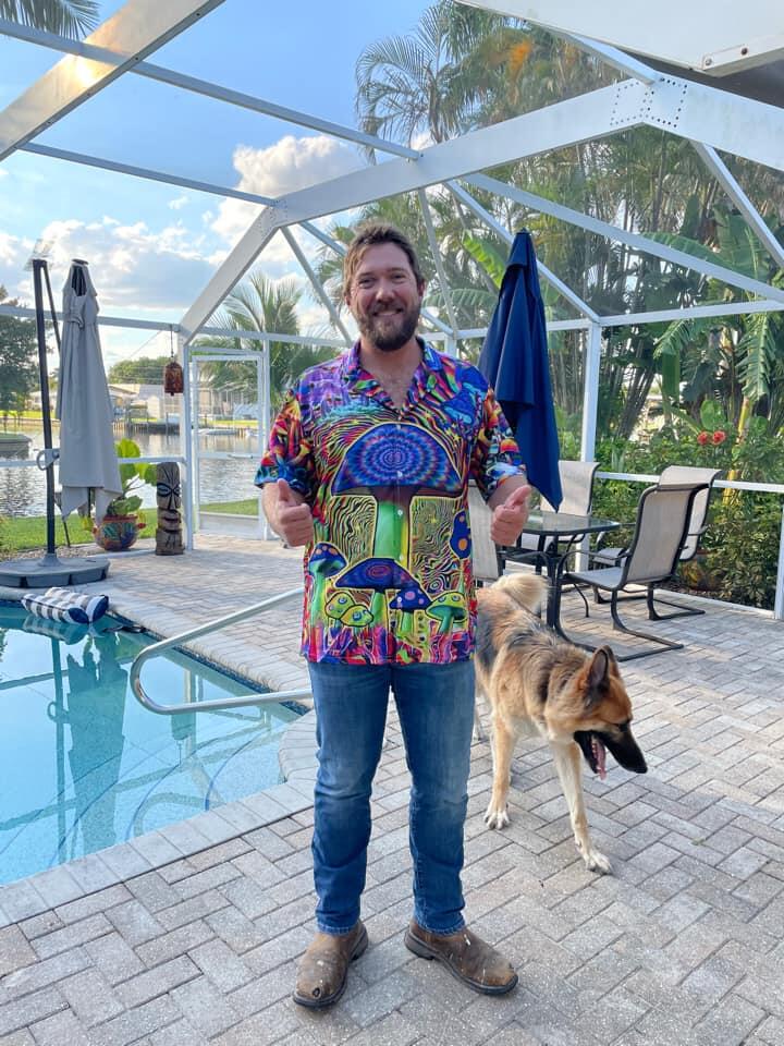 Hippie Mushroom Stunning Magic Style - Hawaiian Shirt
