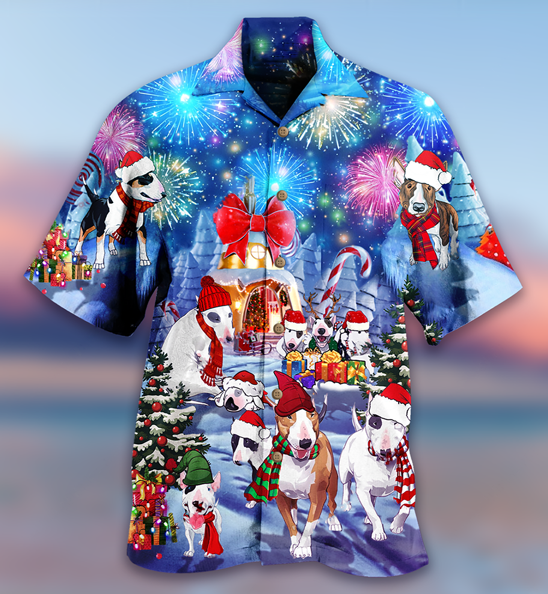 Bully Dog Merry Christmas - Hawaiian Shirt