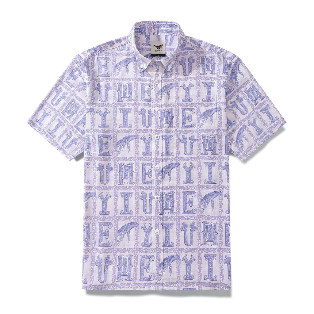 Men's 1970s Vintage Hawaiian Shirt Yiume Print Button-down Short Sleeve Aloha Shirt Tencel™ Yiume (tencel™) By Sun