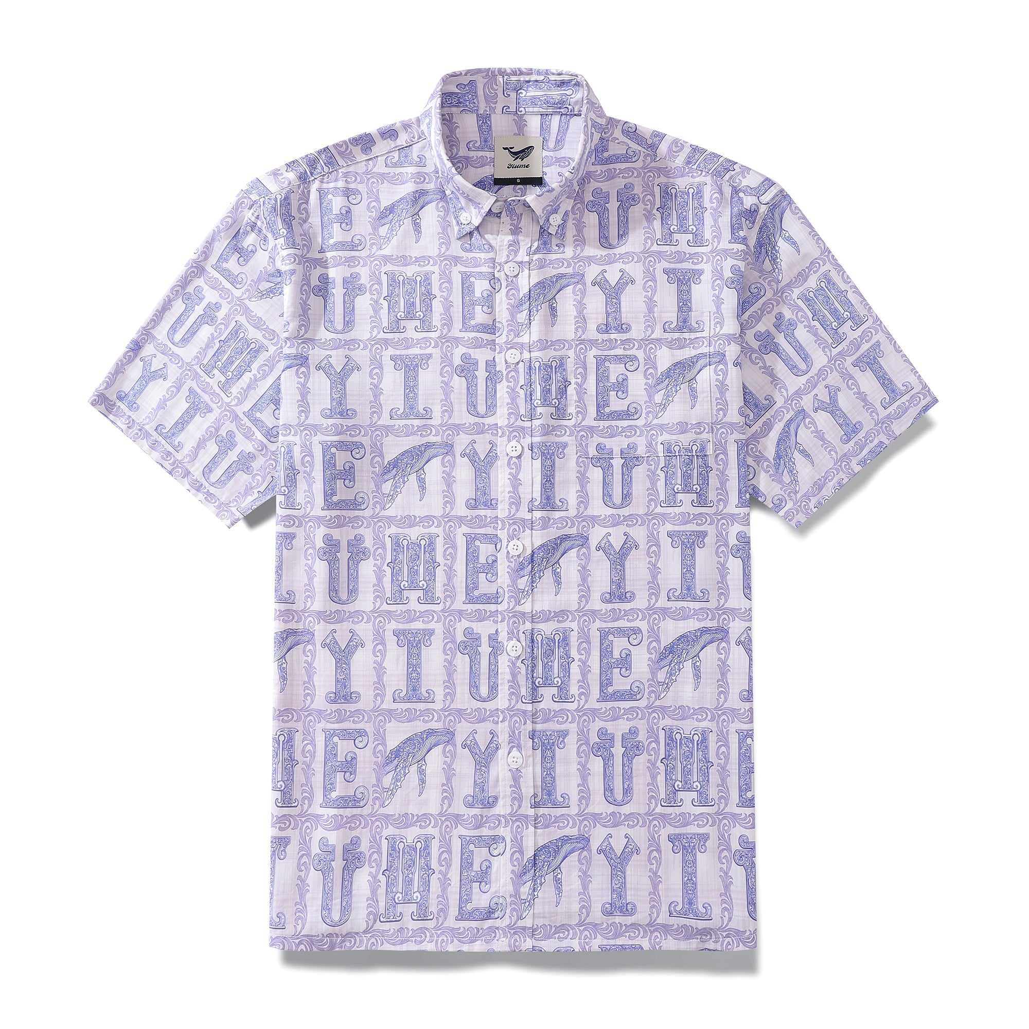 Men's 1970s Vintage Hawaiian Shirt Yiume Print Button-down Short Sleeve Aloha Shirt Tencel™ Yiume (tencel™) By Sun