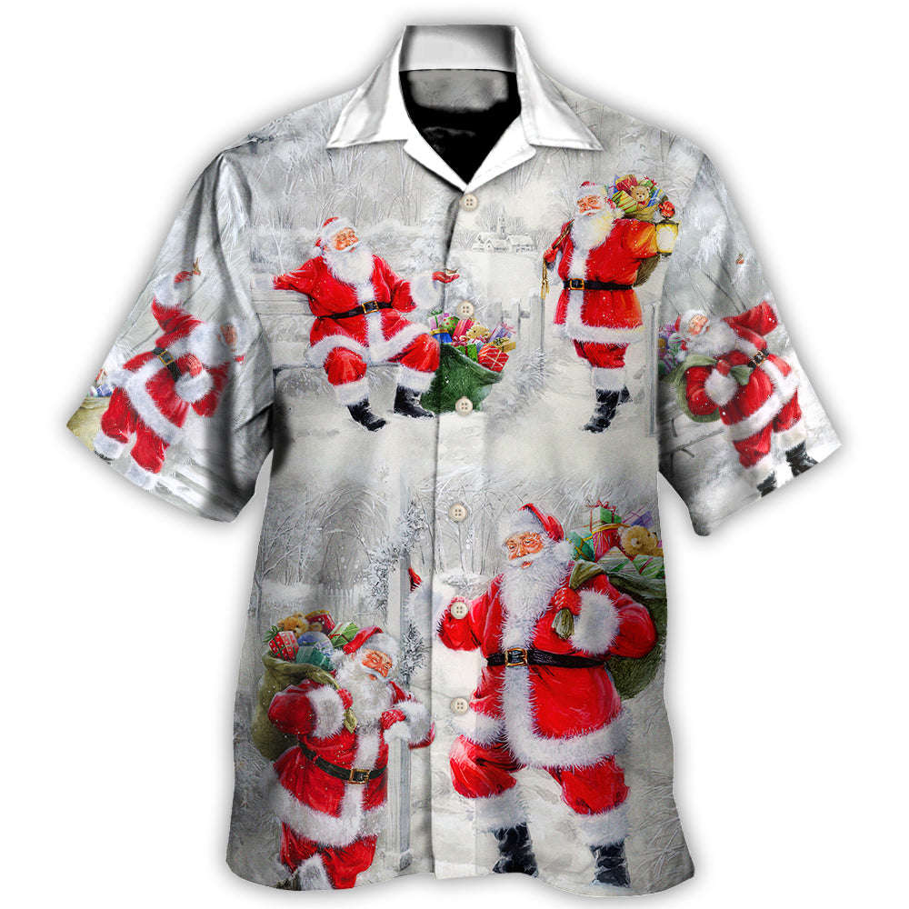 Christmas Santa Is Always With You Art Style - Hawaiian Shirt