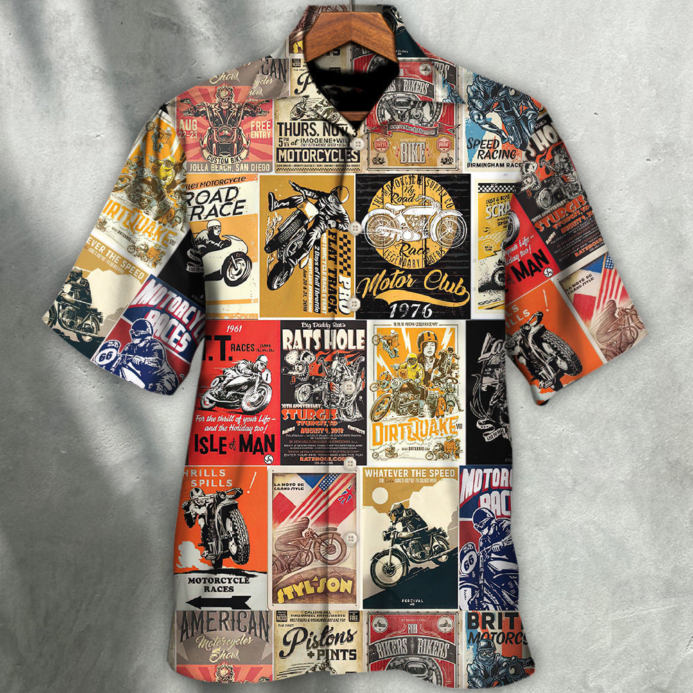 Motorcycle A Bike On The Road Is Worth Two In The Shed - Hawaiian Shirt - Hawaiian Print