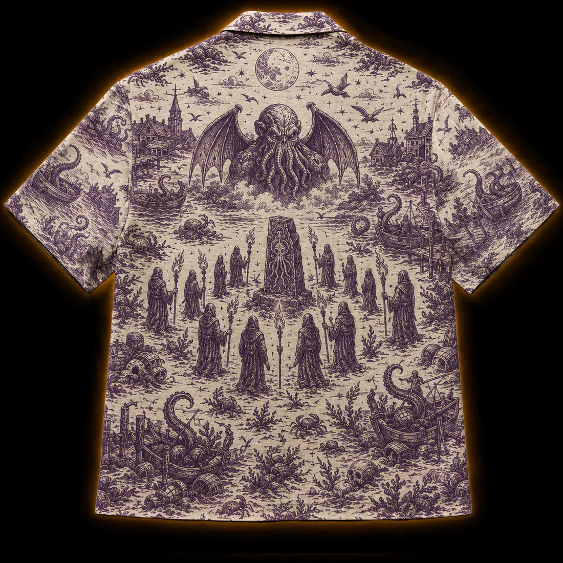 Cult of the Deep Hawaiian Shirt — Cthulhu Cult Toile