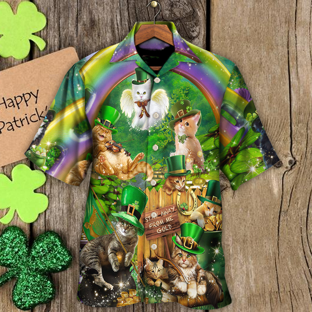 Irish Cat Happy St Patrick's Day - Hawaiian Shirt