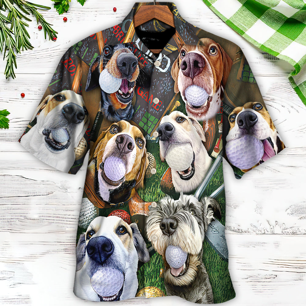 Golf Beach Sports Dog Beach Golf - Hawaiian Shirt