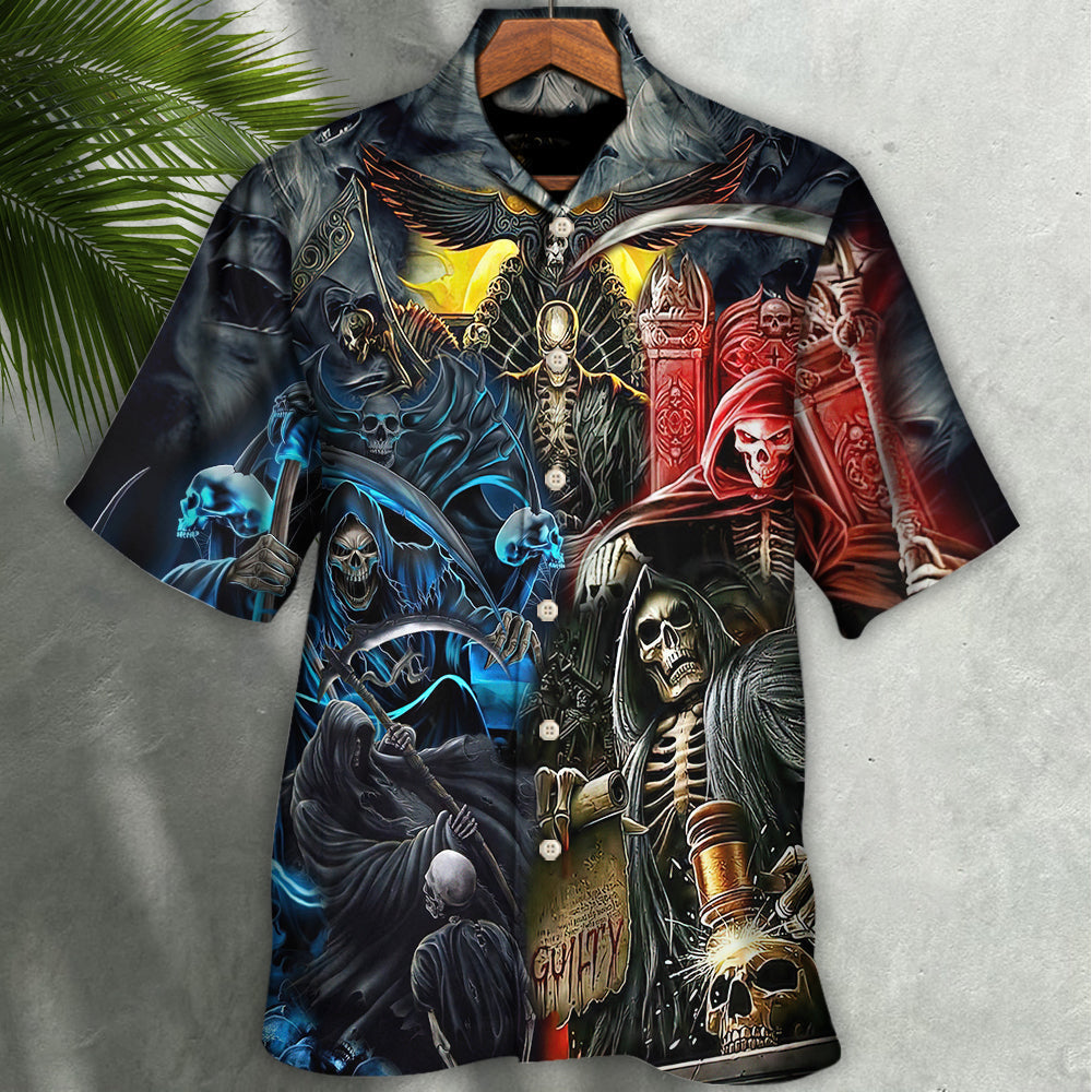Skull Judgment Of Death Area - Hawaiian Shirt