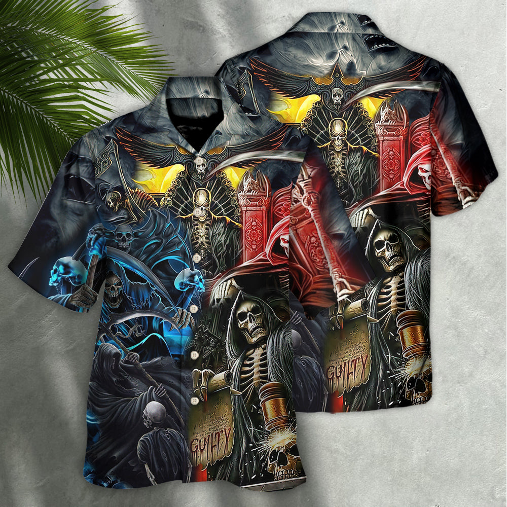Skull Judgment Of Death Area - Hawaiian Shirt
