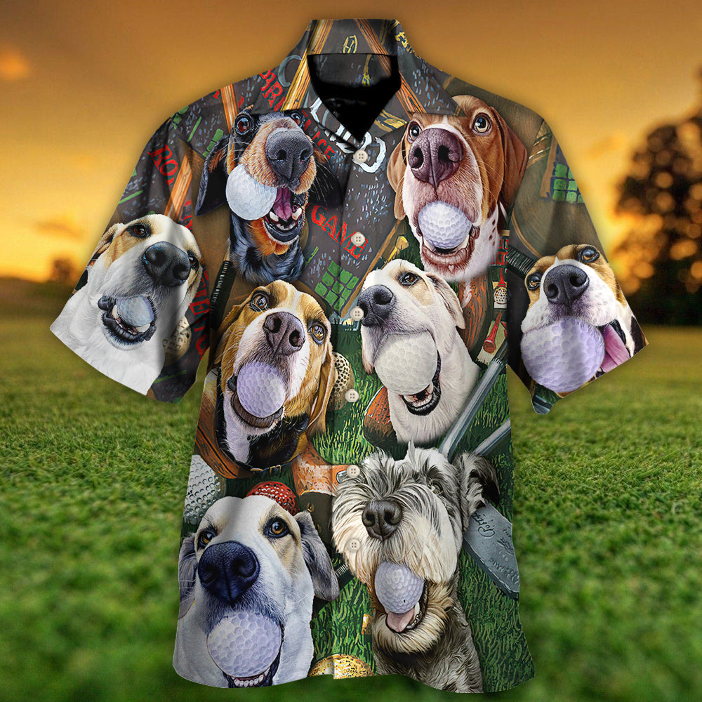 Golf Beach Sports Dog Beach Golf - Hawaiian Shirt