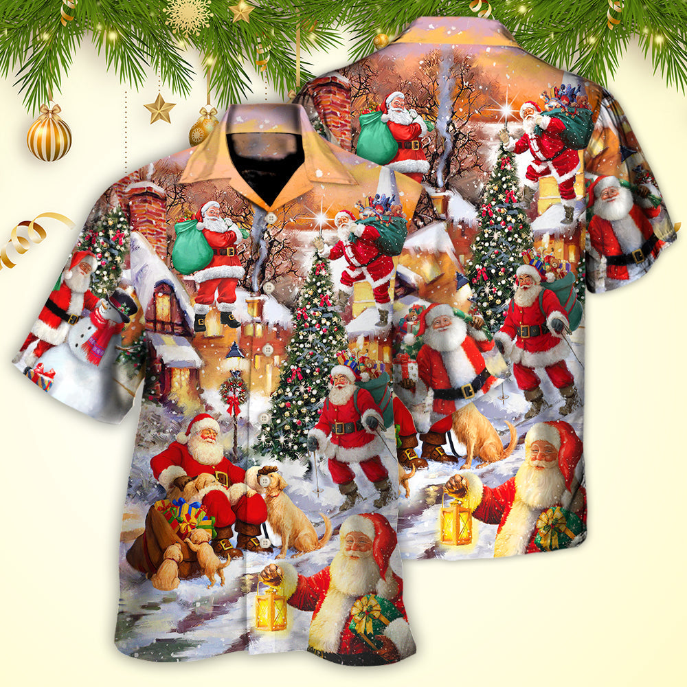 Christmas Santa Claus Story In The Town Gift For Xmas - Hawaiian Shirt