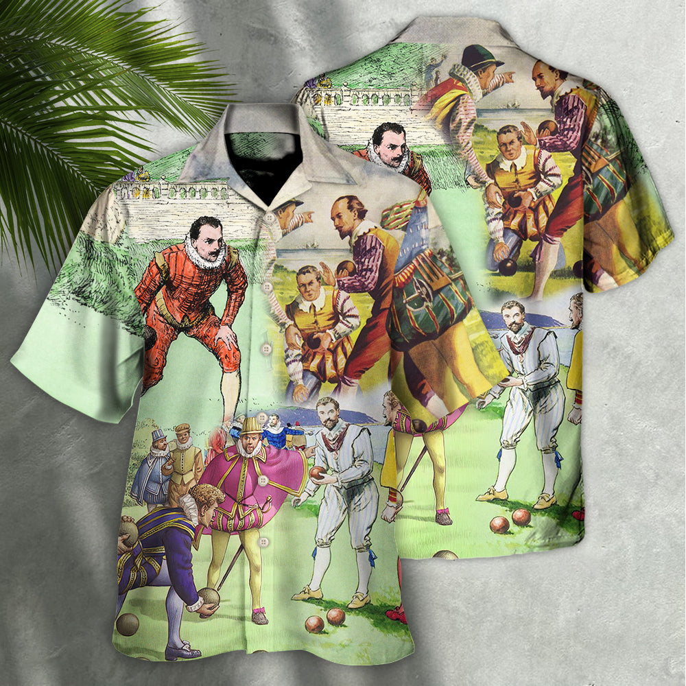 Lawn Bowling History Of Lawn Bowling Amazing - Hawaiian Shirt