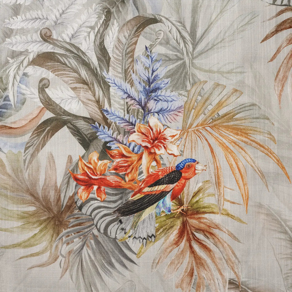 Men's Hawaiian Shirt Short Sleeve Button-down 100% Cotton Gray Aloha Tropical Paradise Scroll By DUDU