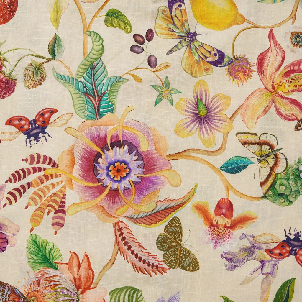 Chemise hawaïenne pour homme à manches courtes, boutonnée, 100 % coton beige Aloha Dreams Of An Exotic Garden par Huan huan