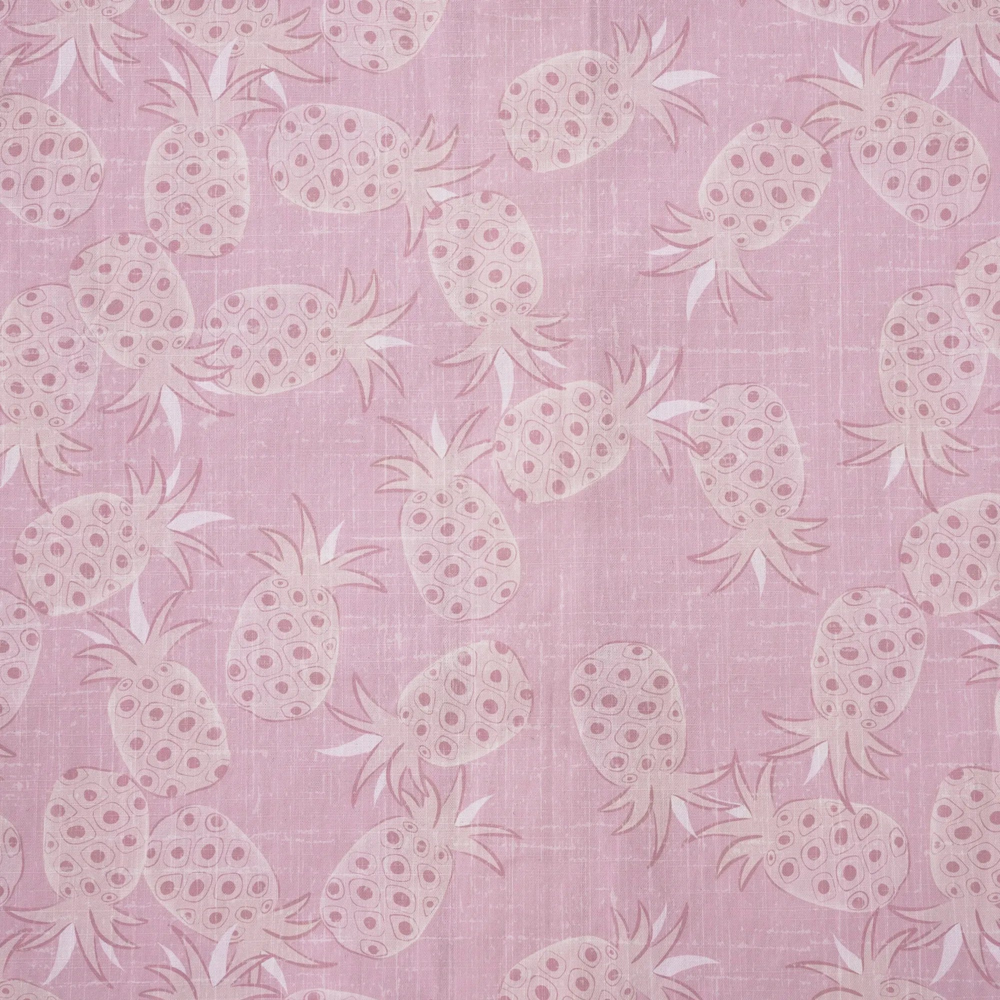 LeosWare® Men's Hawaiian Shirt Short Sleeve Button-up 100% Cotton Aloha Peach Pink Pineapple Breeze By Huan huan