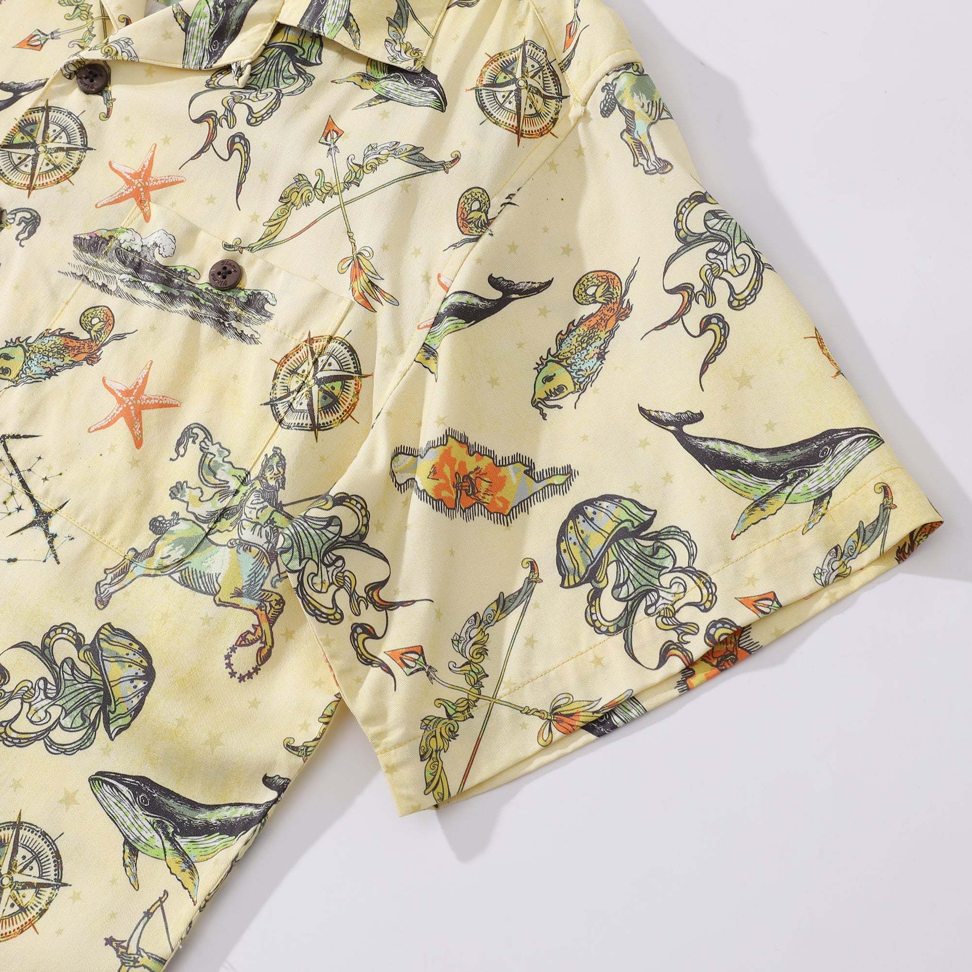 Hawaiian Shirt For Men Sagittarius Shirt Camp Collar Tencel™ The 12 Zodiac Signs By Cigar