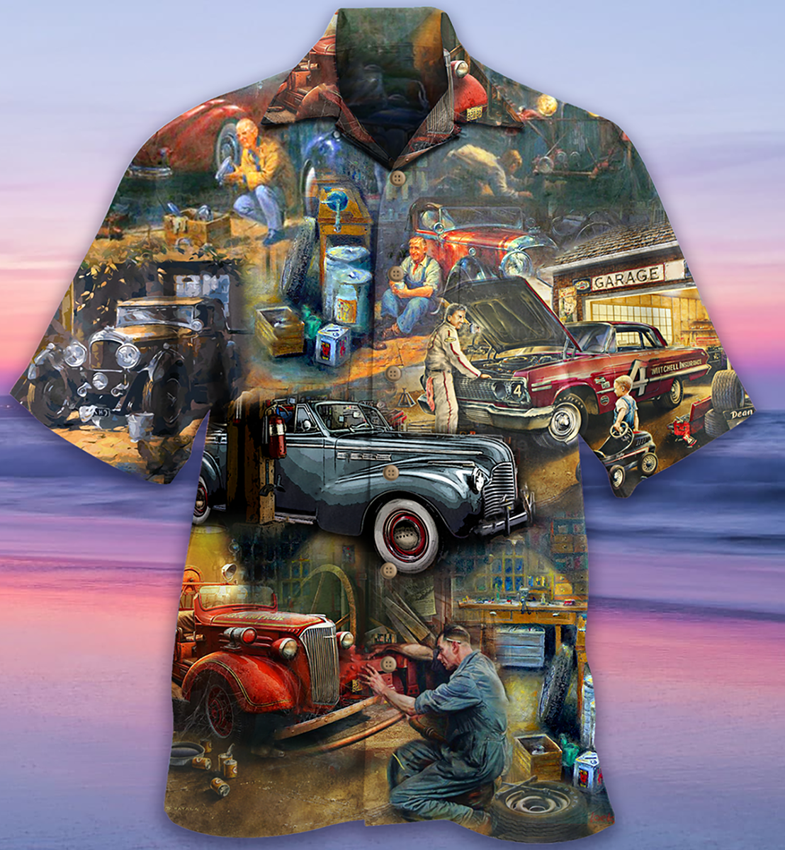 Car Fix Life Vintage - Hawaiian Shirt