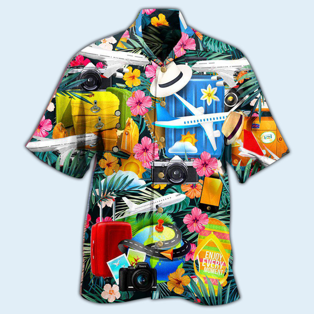 Airplane Take Your Flights Go Anywhere With Lovely Flower - Hawaiian Shirt