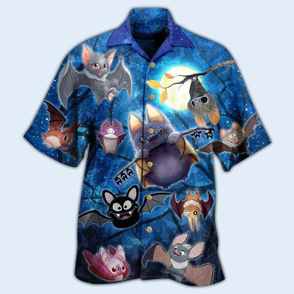 Bat Cute Bats Of The Night Not Scared But Cute - Hawaiian Shirt