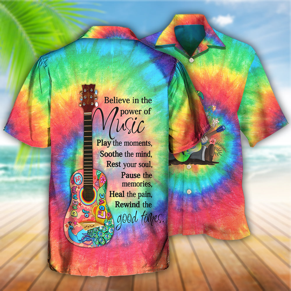 Hippie Believe In The Power Of Music Hippie Gnome - Hawaiian Shirt