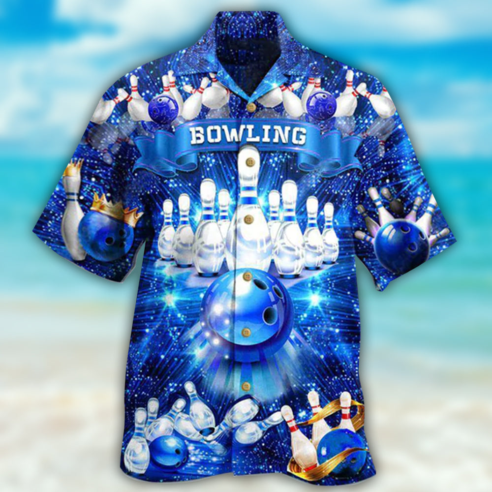 Bowling Is The Best Part Of My Day Blue Style - Hawaiian Shirt