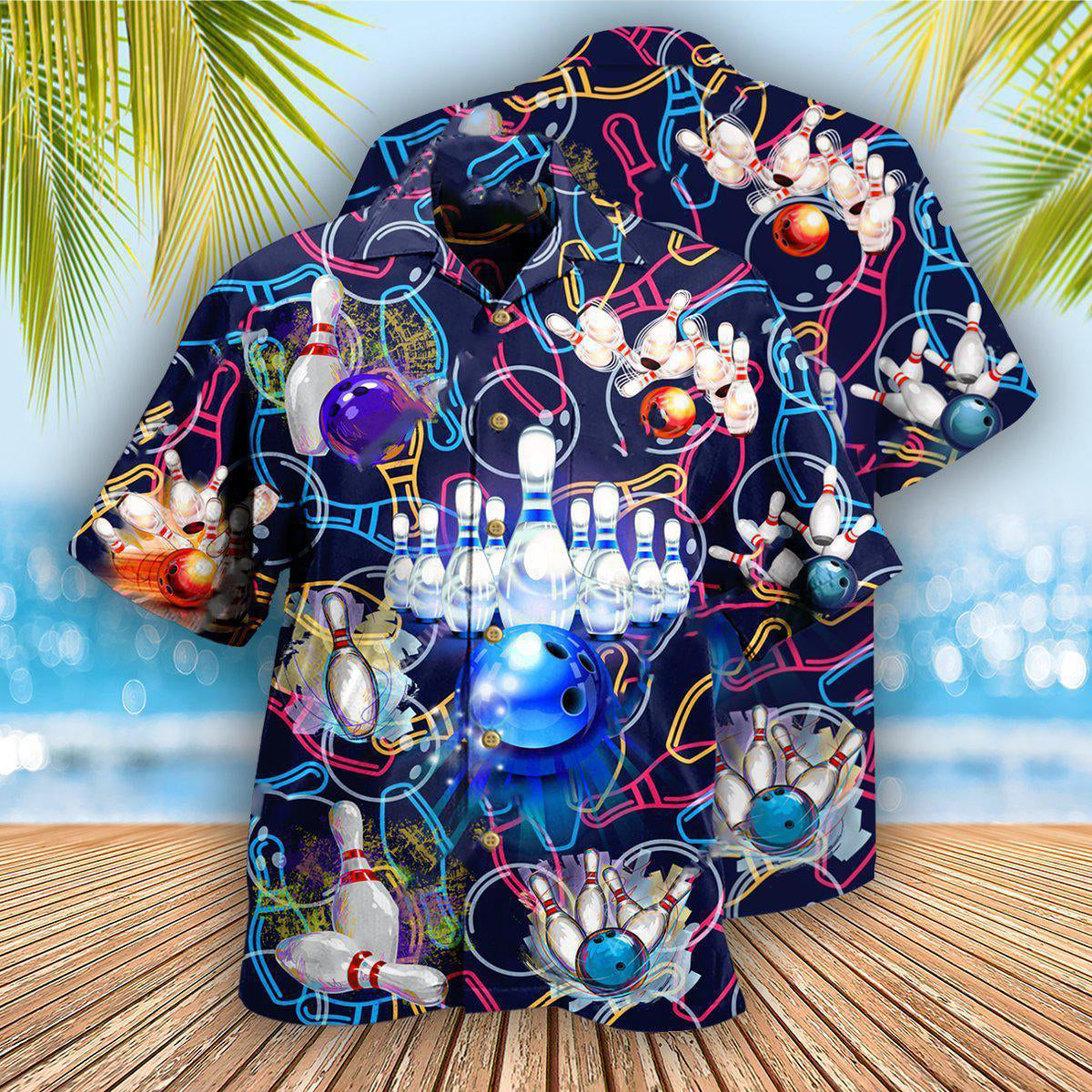 Bowling Let The Good Times - Hawaiian Shirt