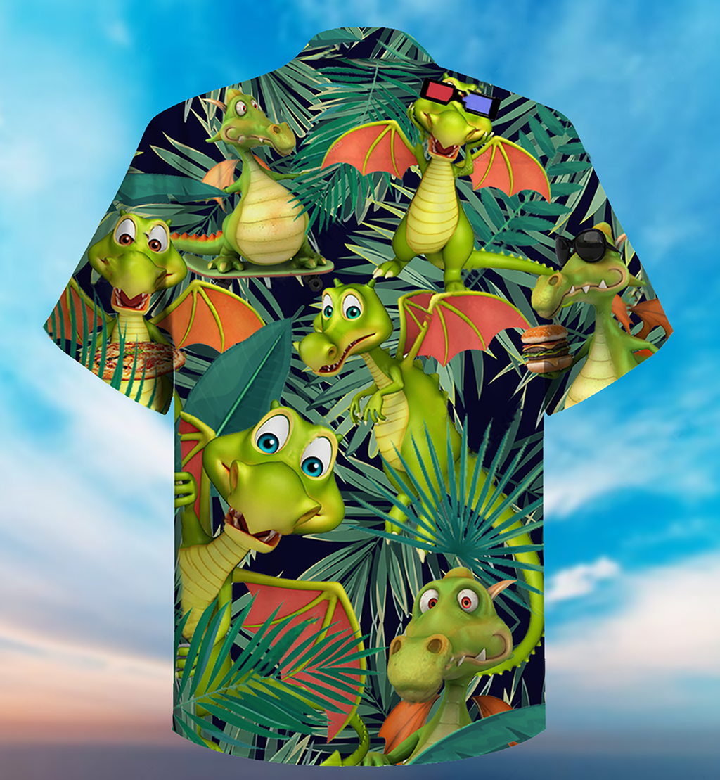 Dragon Love Summer So Funny - Hawaiian Shirt