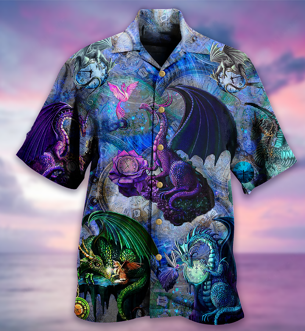 Dragon Love Life Love Timepiece - Hawaiian Shirt