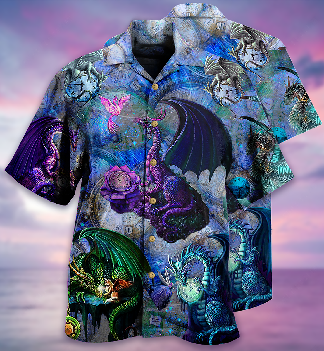 Dragon Love Life Love Timepiece - Hawaiian Shirt
