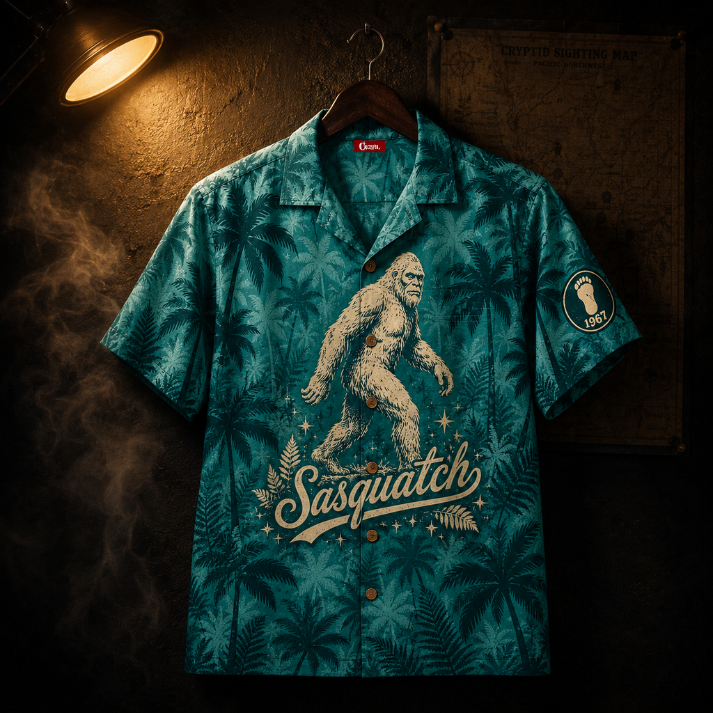 Sasquatch '67 — Pacific Cryptid Hawaiian Shirt
