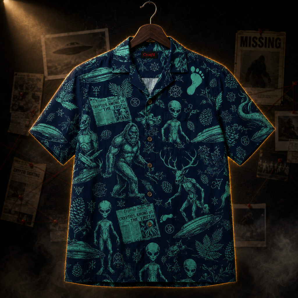 Cryptids Among Us — Paranormal Sightings Hawaiian Shirt