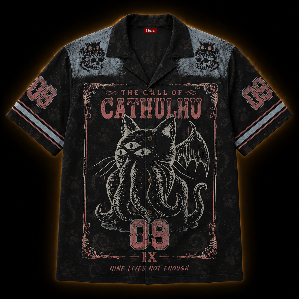 Cathulhu — Nine Lives Not Enough Hawaiian Shirt
