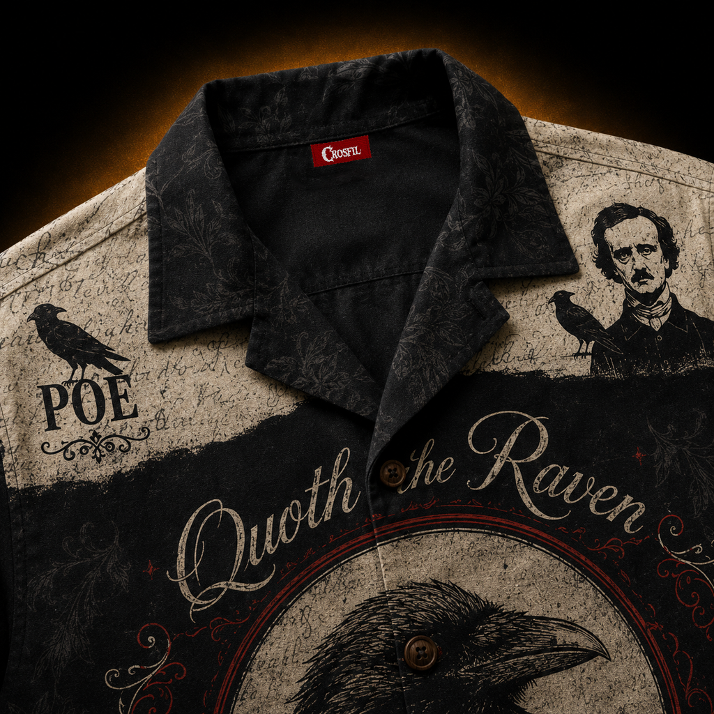 Poe Nevermore — Quoth the Raven Hawaiian Shirt