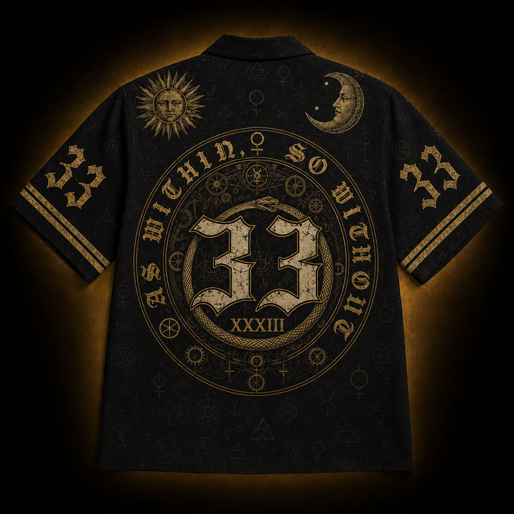 As Above So Below — Hermetic Flammarion Hawaiian Shirt