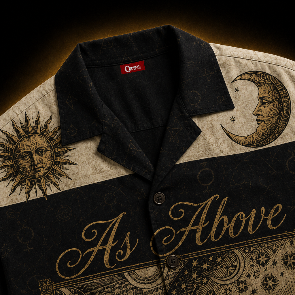 As Above So Below — Hermetic Flammarion Hawaiian Shirt