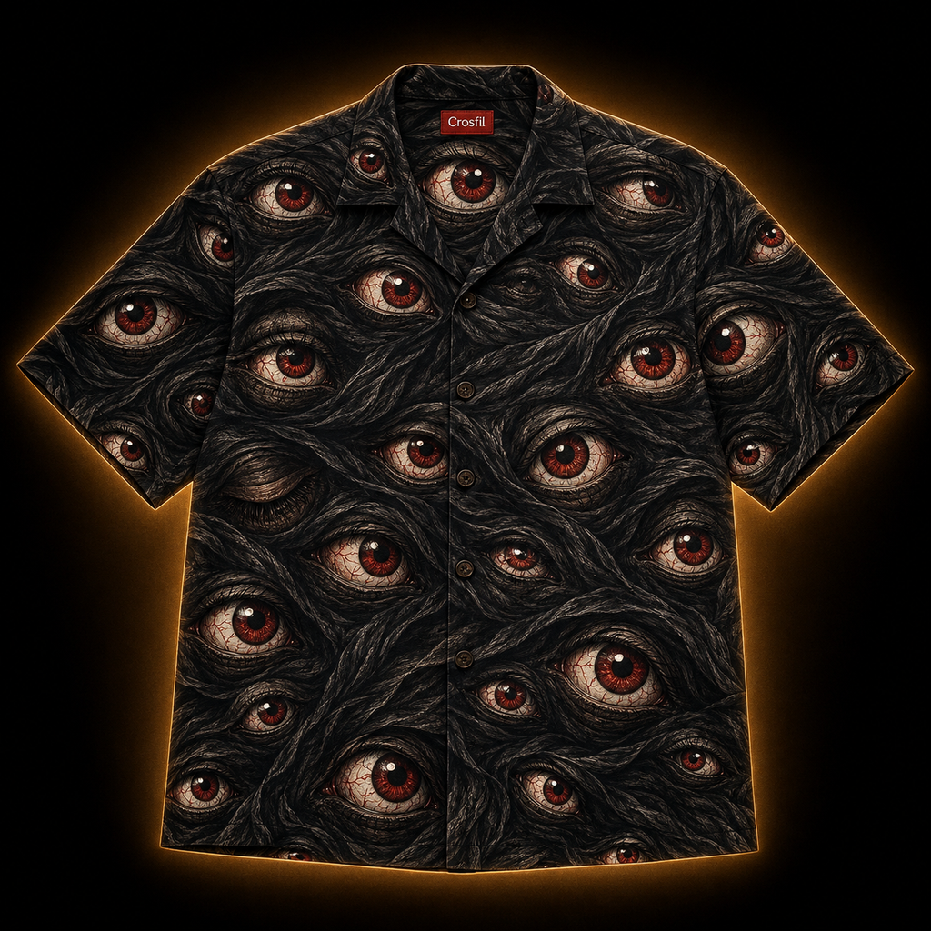 Sleepless — Dark Eyes Horror Hawaiian Shirt