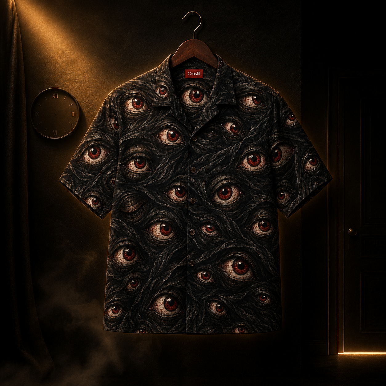 Sleepless — Dark Eyes Horror Hawaiian Shirt