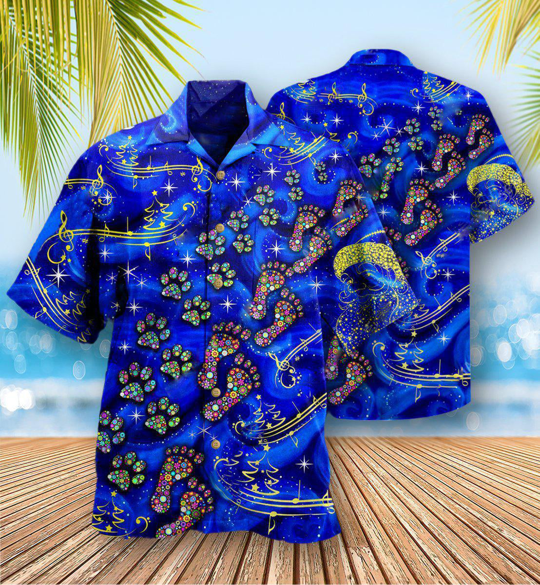 Christmas Never Walk Alone In Blue - Hawaiian Shirt