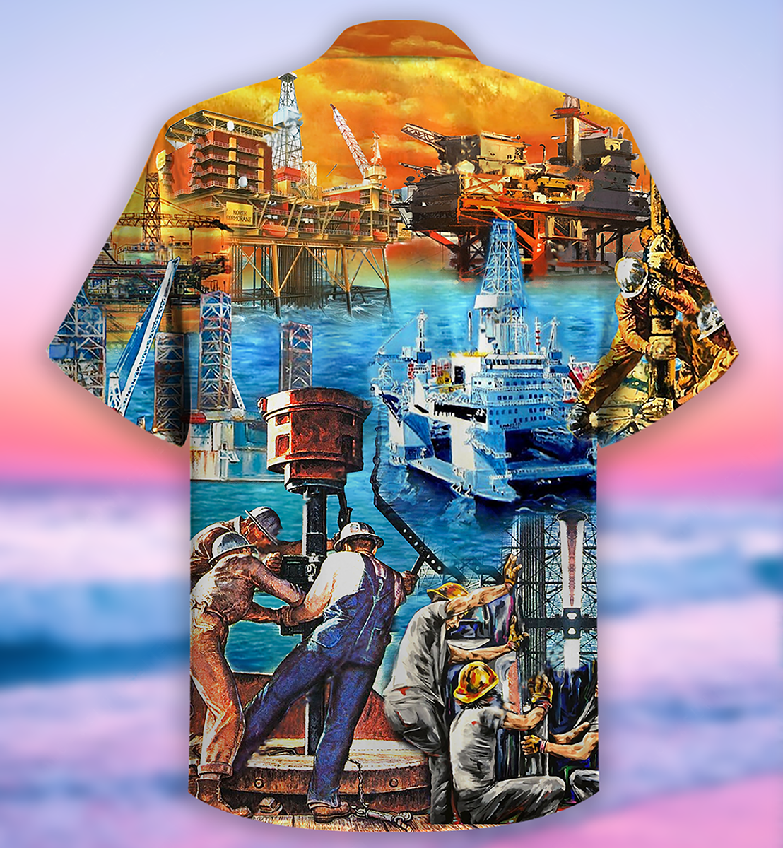 Oil Field Drill Till It Squirts Oil Field - Hawaiian Shirt