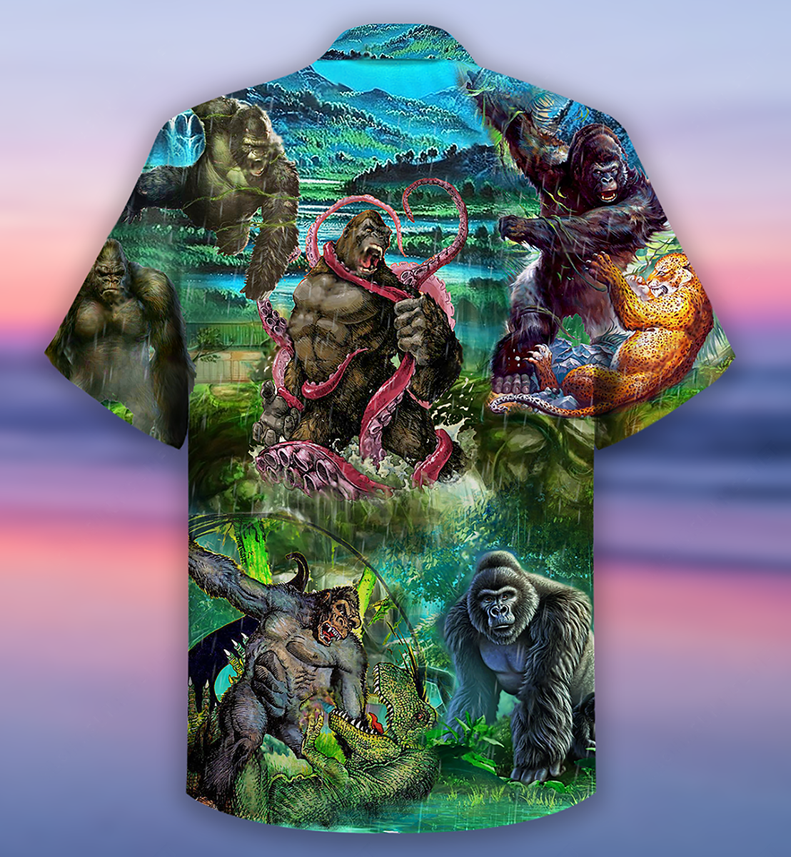 Gorilla Is The King Of The Jungle Cool - Hawaiian Shirt