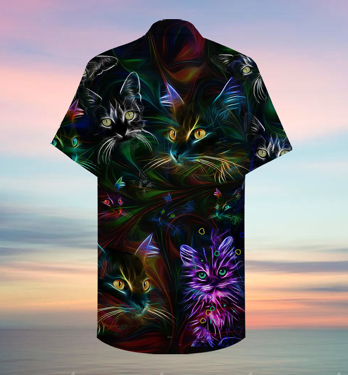 Cat Lovely Don't Care - Hawaiian Shirt