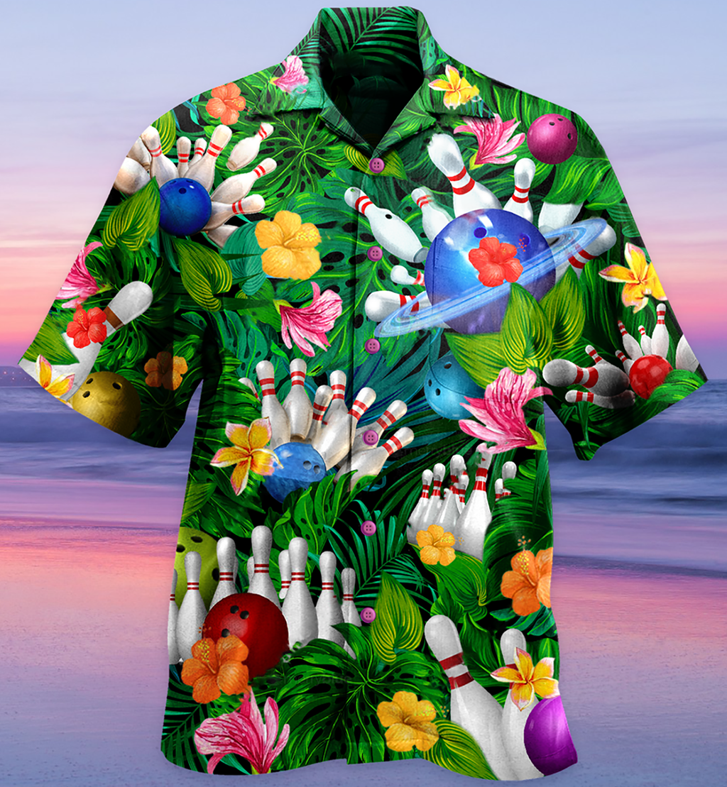 Bowling What Happens At Bowling - Hawaiian Shirt