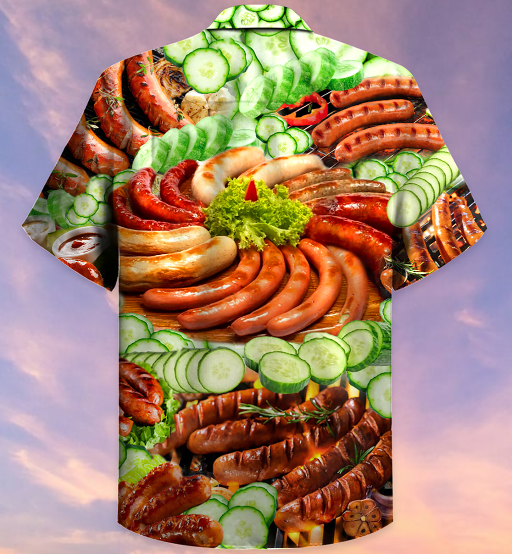 Food Life Is Better With Hot Dog Salad - Hawaiian Shirt