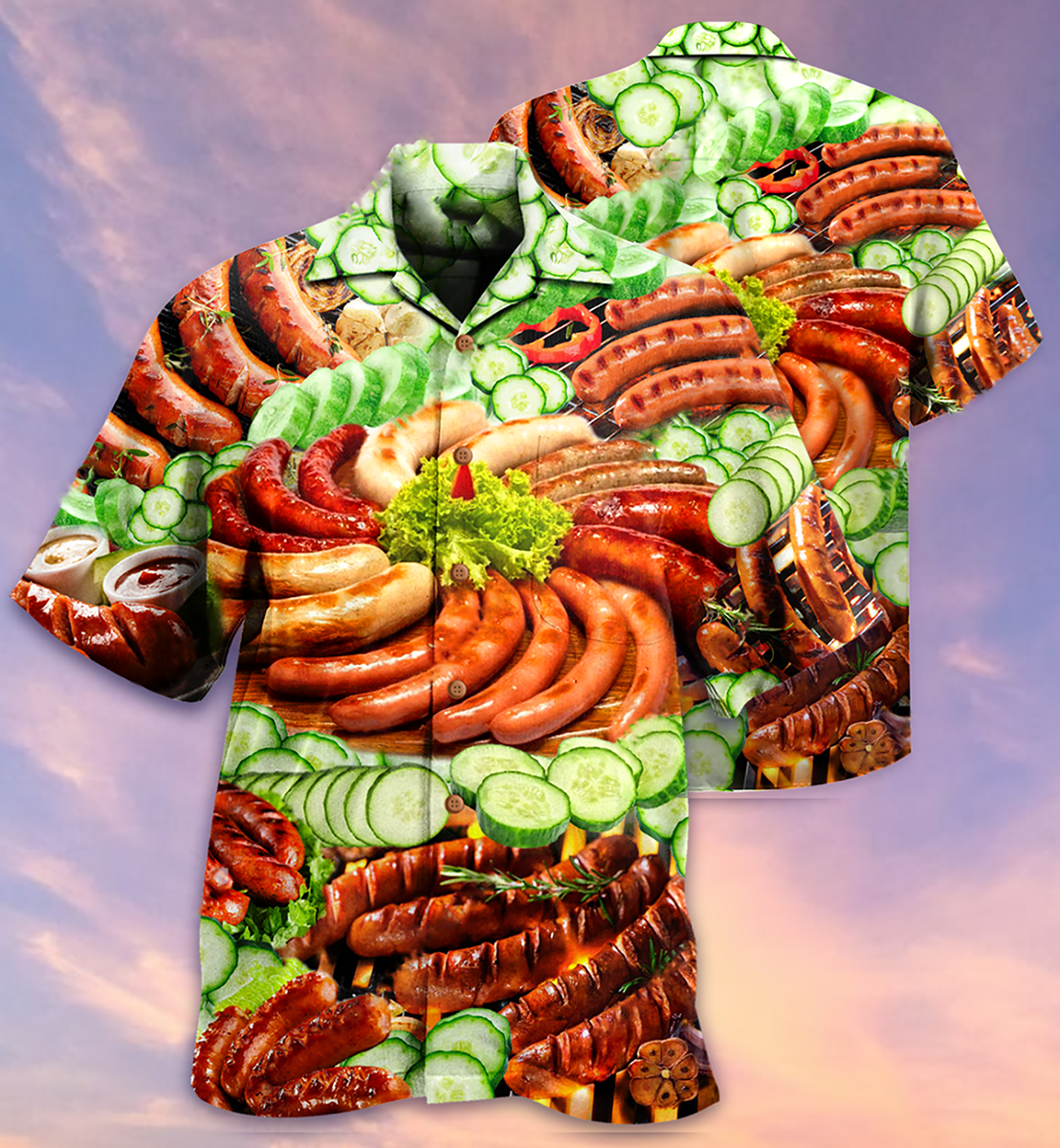 Food Life Is Better With Hot Dog Salad - Hawaiian Shirt
