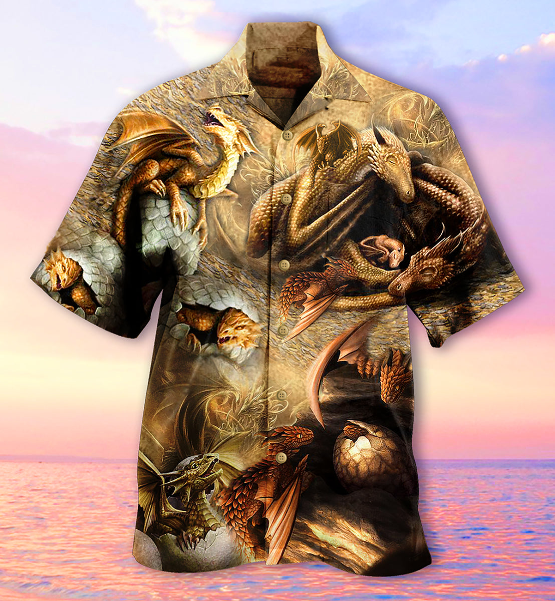 Dragon Love Life Every Time - Hawaiian Shirt