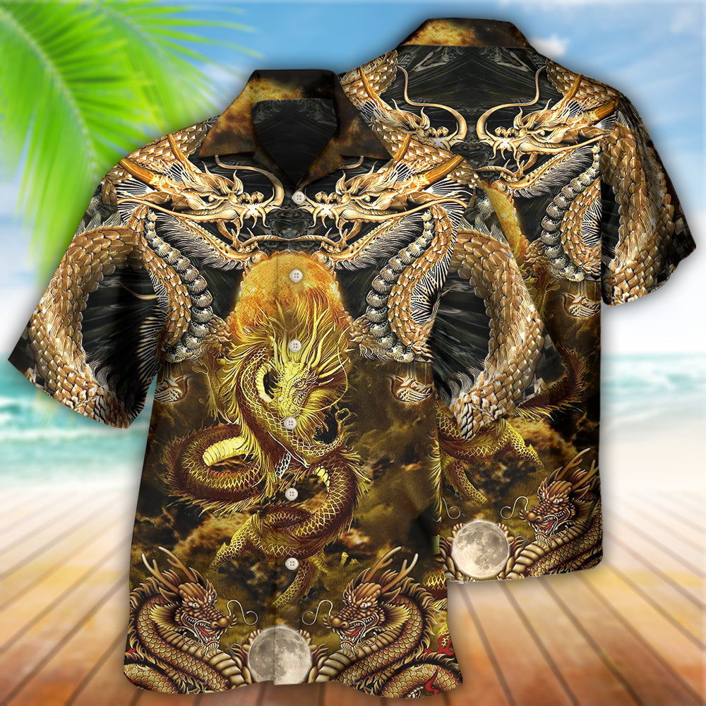 Dragon Love Life To The Moon - Hawaiian Shirt