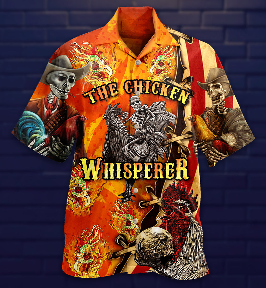 Chicken Fire The Chicken Whisperer - Hawaiian Shirt
