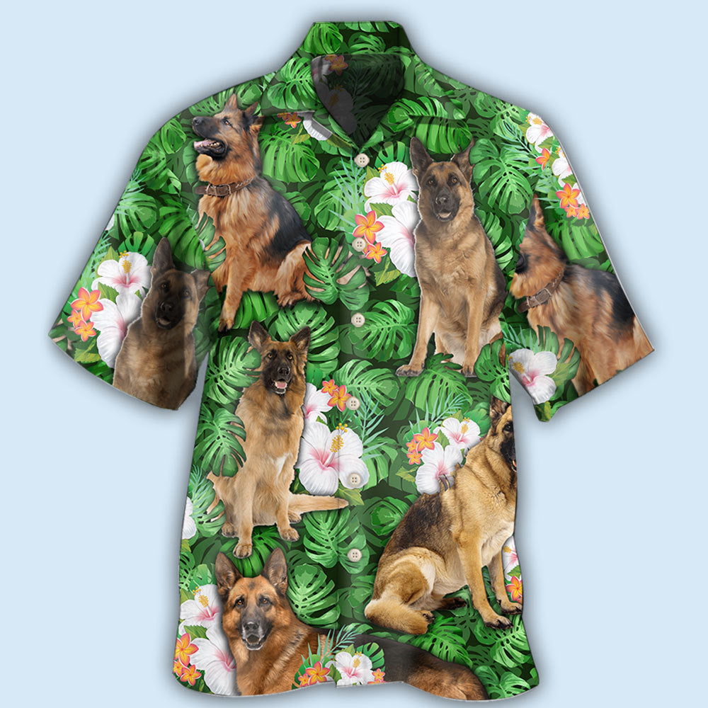 German Shepherd Dog Lover Tropical Life Cool Style - Hawaiian Shirt