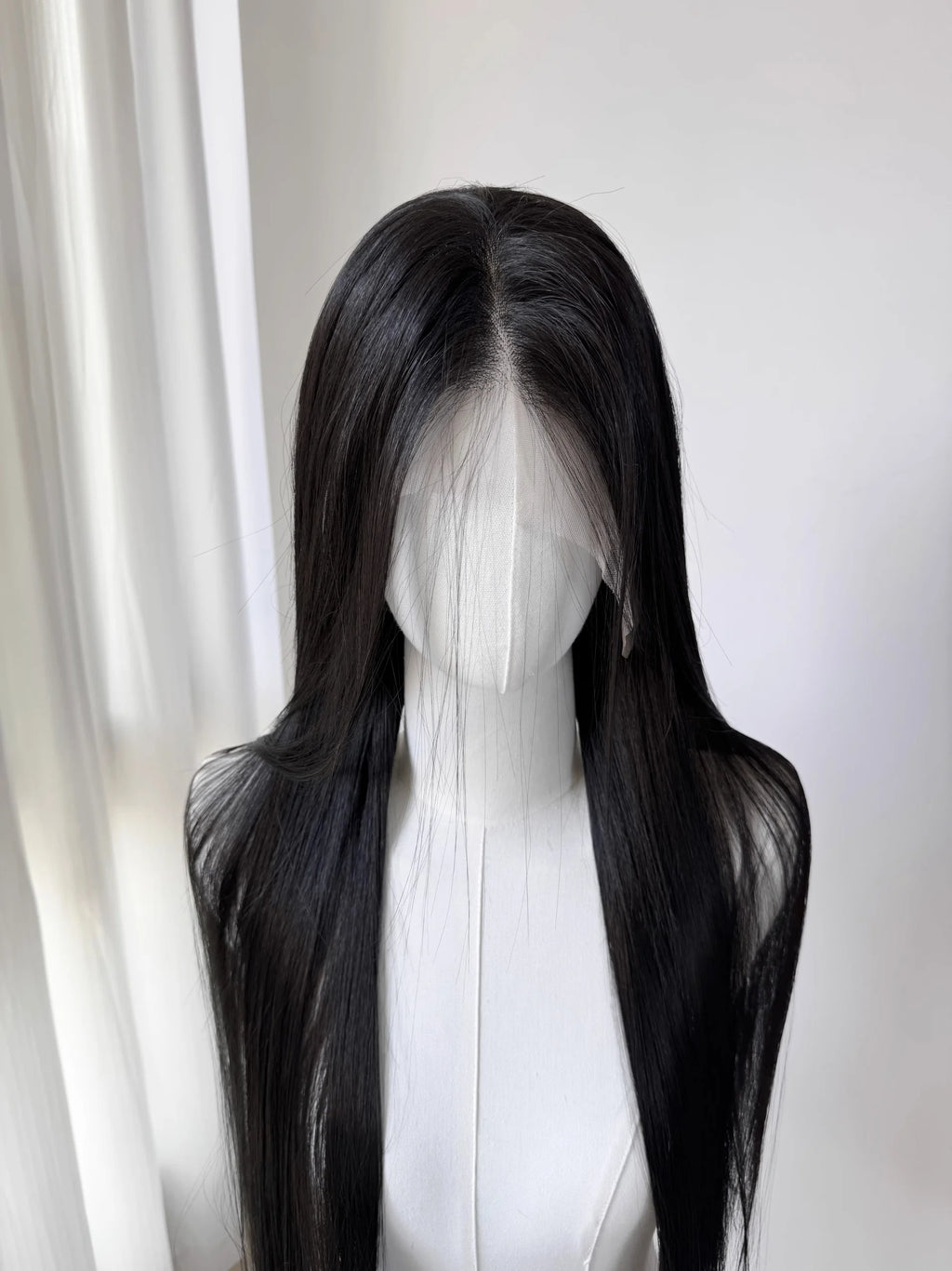 Black Wig 26inch 13x4 Lace Front Wig for Women Lolita Synthetic Wigs Black Hair for Daily Use Cosplay Party Heat-resistant Fiber