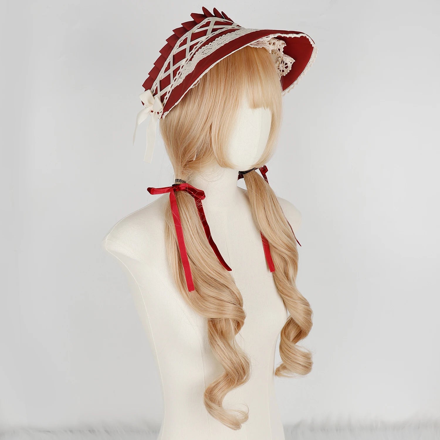 Synthetic Cosplay Wigs Blonde Long Wavy Wig with Bangs Heat Resistant Natural Looking for Women Girls Daily Party Halloween