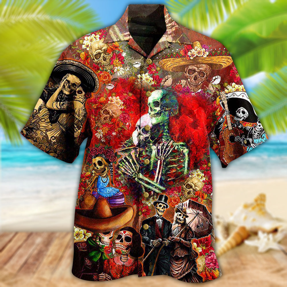 Skull Until We Are Seperated By Death - Hawaiian Shirt